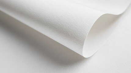 Pure white textured paper background with natural fiber details, minimalist soft shadows, suitable for product display, clean white space for text or graphics, simple and elegant design concept,