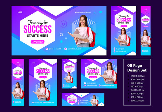 Education Web Banner Ad Set
