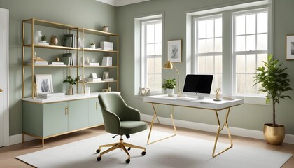 interior modern design room 3d