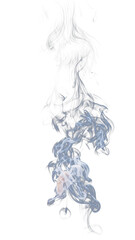 White wispy smoke or vapor rising from the bottom and spreading outwards creating a ghostly or ethereal effect on a uniform background