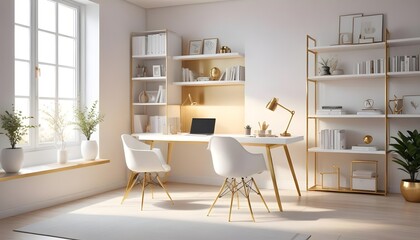 interior modern design room 3d