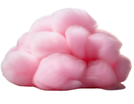 Candy cotton isolated on transparent background png