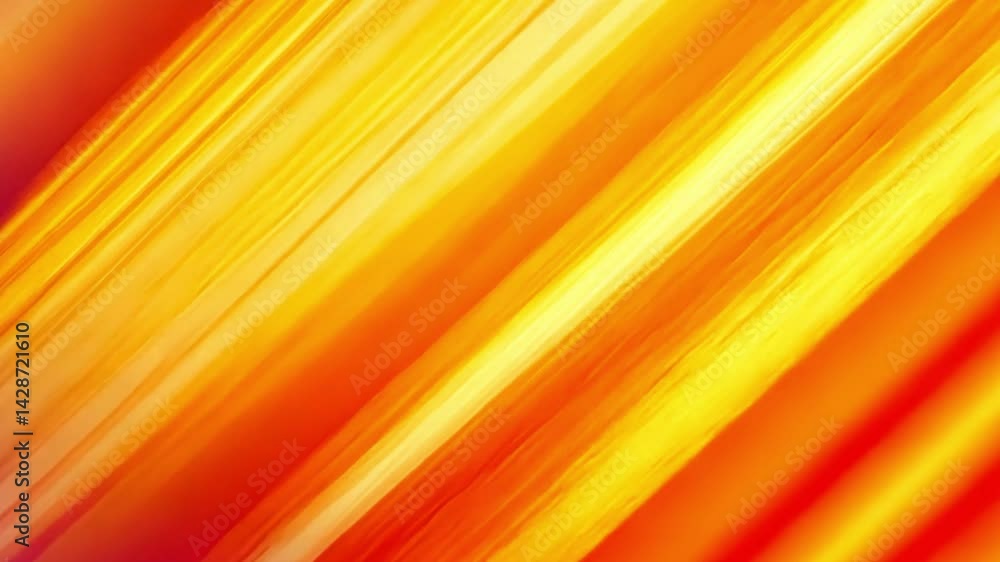 Poster vibrant abstract background with dynamic lines in smooth gradients of orange and yellow, evoking ene