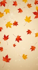 Autumn's Gentle Dance AI Generated