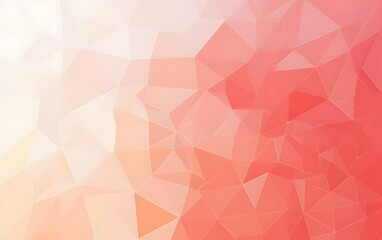 Abstract Coral Pink Geometric Low Poly Background