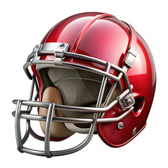 Fototapeta premium american football helmet isolated on white background PNG. GENERATIVE AI