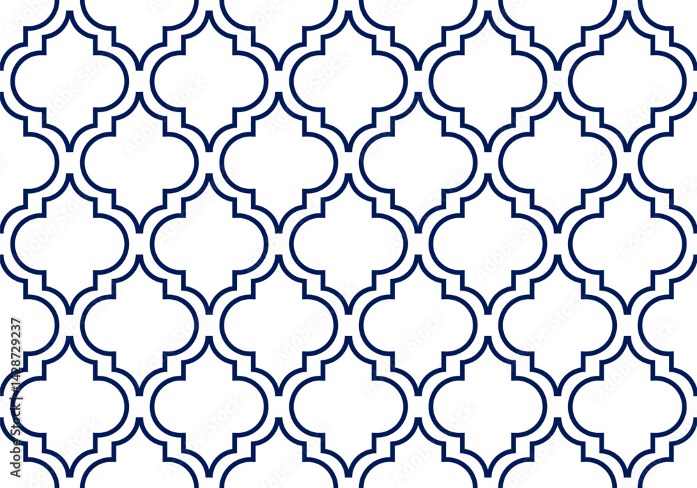 Poster seamless geometric pattern arab moroccan background texture islamic window grid design vector for fa