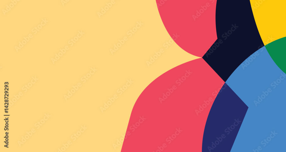 Poster abstract background with colorful lines