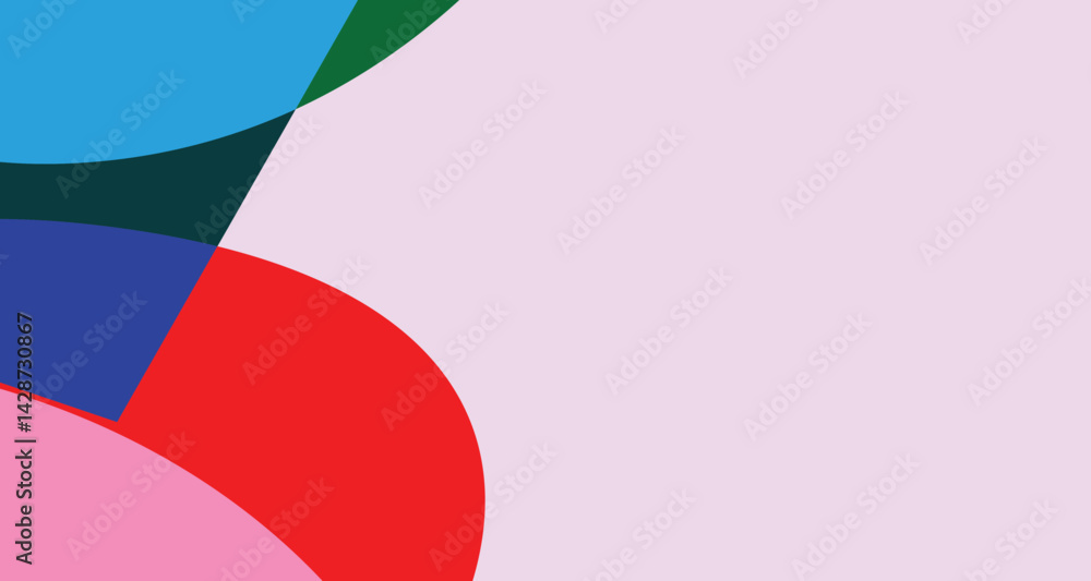 Poster abstract background with colorful lines