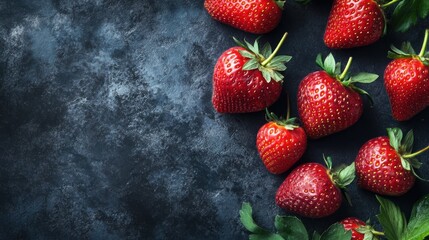 Red berry cluster closeup image