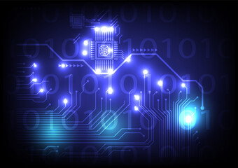 abstract technology background with circuit board
