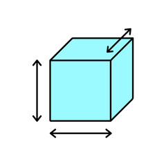 dimensions icons  symbol vector elements for infographic web