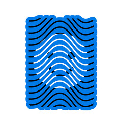 3d rendered illustration of a blue folder icon