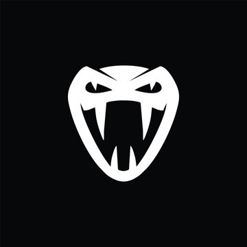 python boa snake logo design