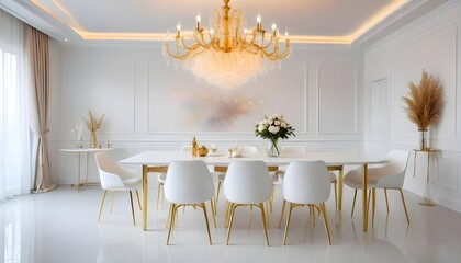 interior modern design room 3d