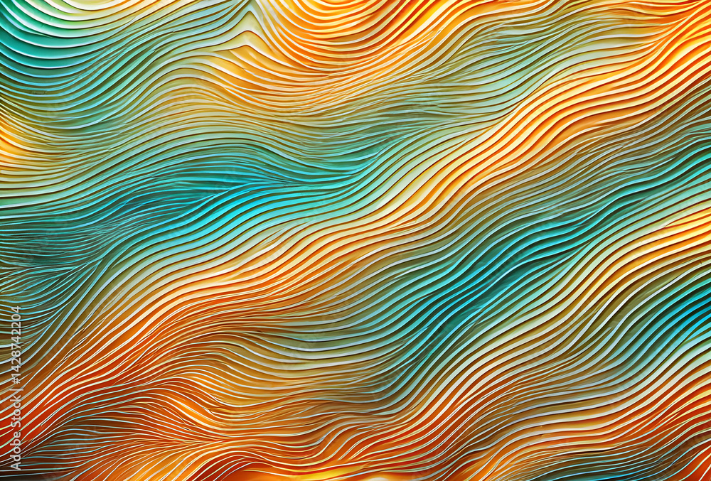 Poster new rainbow bright gradient background with mixed colors with tile transition, threads top, in good 