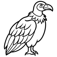 One-Line Condor Vector Illustration