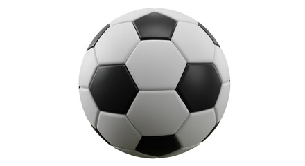 Black white soccer ball studio photo