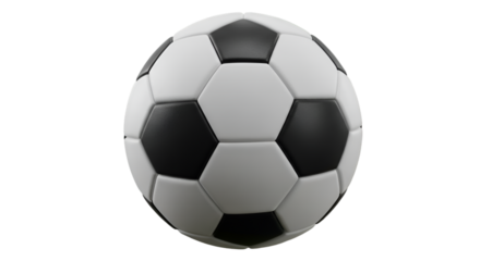 Black white soccer ball studio photo