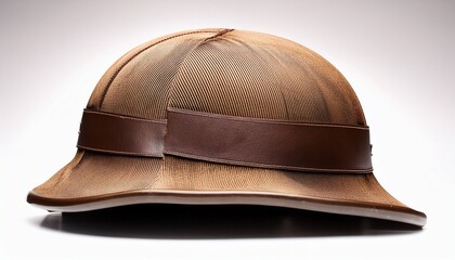 Fototapeta premium helmet with a brown and tan color