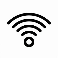 Black wifi icon