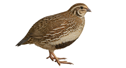 Brown cream quail bird photo