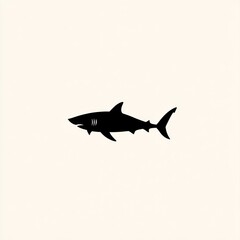 Fototapeta premium Shark Silhouette