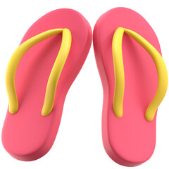 flip flops 3d icon