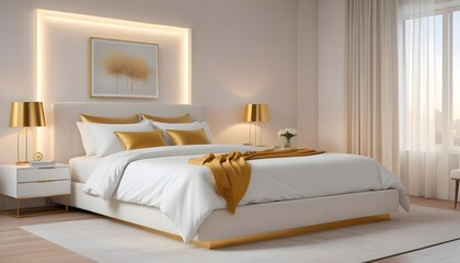 interior modern design room 3d