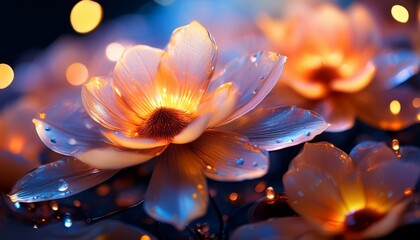 luminous petals an enchanting floral macro photograph