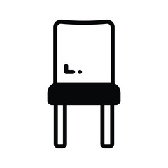 Grab this amazing line style icon of armless chair