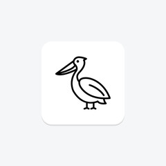 Pelican, vector, pixel perfect, illustrator file