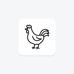 Cockerel, vector, pixel perfect, illustrator file