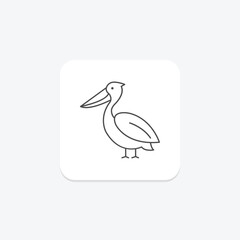 Pelican, vector, pixel perfect, illustrator file