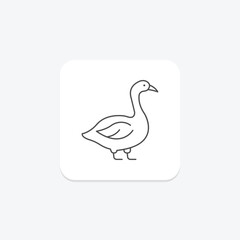 Goose, vector, pixel perfect, illustrator file