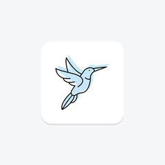 Hummingbird, vector, pixel perfect, illustrator file