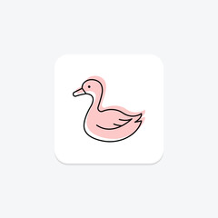 Duck, vector, pixel perfect, illustrator file