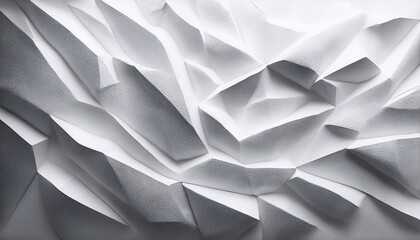 minimalist white textured abstract background with 3d plaster surface
