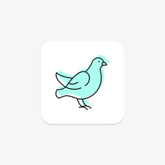 Dove, vector, pixel perfect, illustrator file