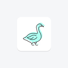 Goose, vector, pixel perfect, illustrator file