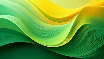 modern abstract wallpaper with flowing green and yellow wave gradients perfect for phone backgrounds digital designs or minimalistic decor themes
