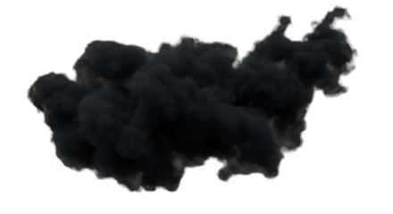 Dark smoke cloud graphic design