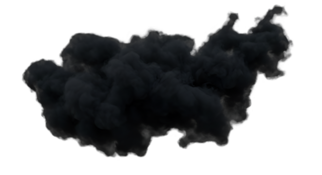 Dark smoke cloud graphic design