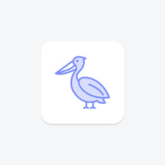 Pelican, vector, pixel perfect, illustrator file