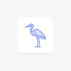 Stork, vector, pixel perfect, illustrator file