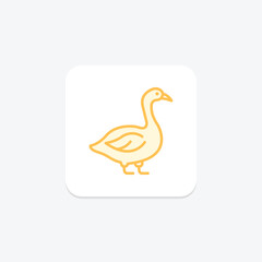 Goose, vector, pixel perfect, illustrator file