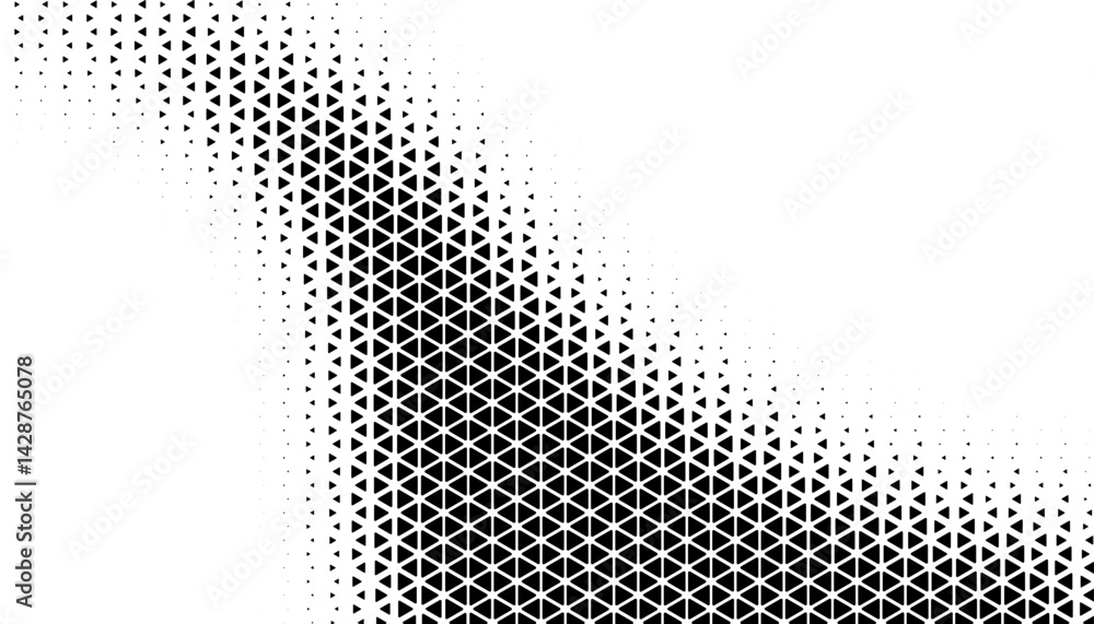 Aufkleber black and white abstract geometric pattern with halftone effect for sporty background and jersey des