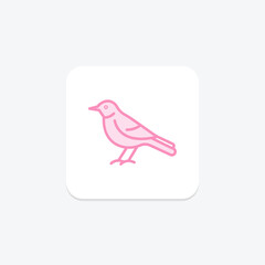 Mockingbird, vector, pixel perfect, illustrator file