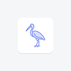 Spoonbill, vector, pixel perfect, illustrator file