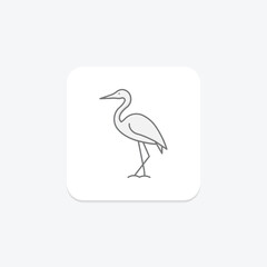 Heron, vector, pixel perfect, illustrator file